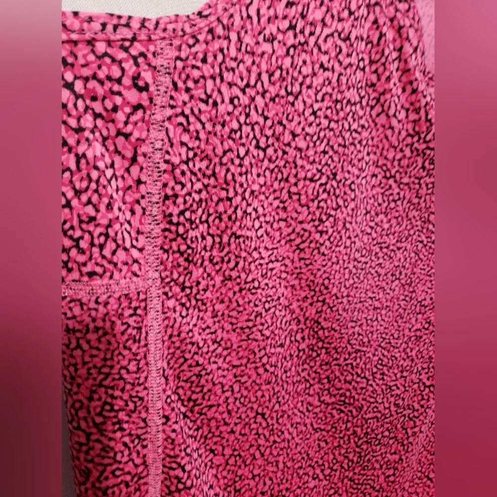 Nike Drifit Pink Cheetah Print Racer Back Tank Large - Picture 11 of 12
